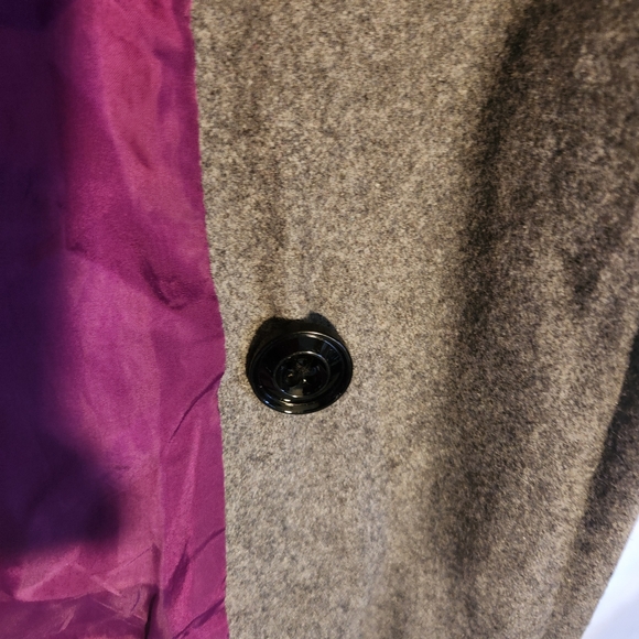 Sz M Vtg Anne Klein 55% wool double breasted coat - Picture 11 of 16